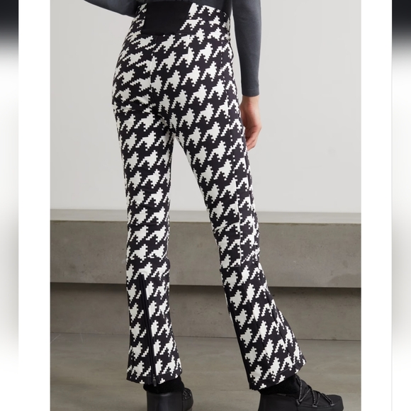 💥 Perfect Moment Aurora Houndstooth Ski Pants High Rise Black White - Picture 12 of 16